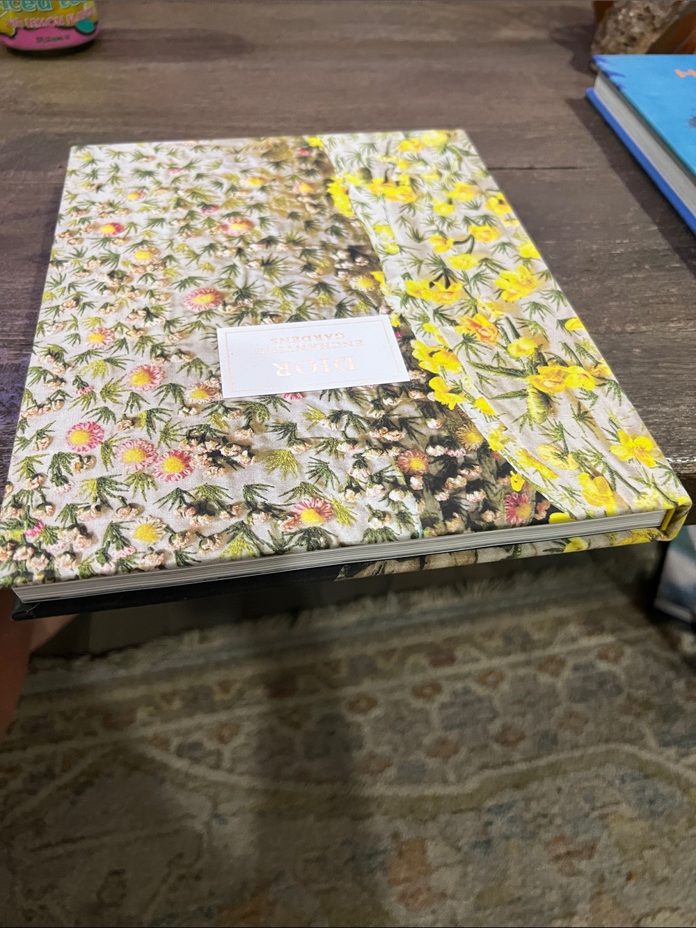 Dior Enchanting Gardens Hardcover Book - Floral Cover (Yellow, Pink, Green) - Picture 2 of 5